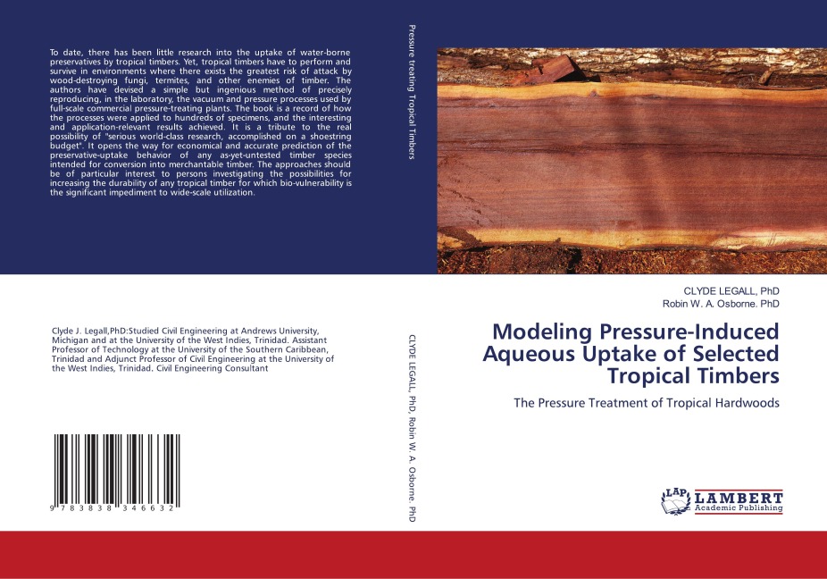 Modeling Pressure-Induced Aqueous Uptake of Selected Tropical Timbers: The Pressure Treatment of Tropical Hardwoods