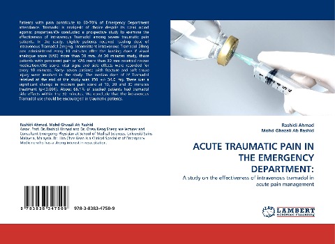 ACUTE TRAUMATIC PAIN IN THE EMERGENCY DEPARTMENT:: A study on the effectiveness of intravenous tramadol in acute pain management
