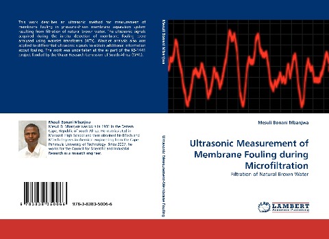 Ultrasonic Measurement of Membrane Fouling during Microfiltration: Filtration of Natural Brown Water