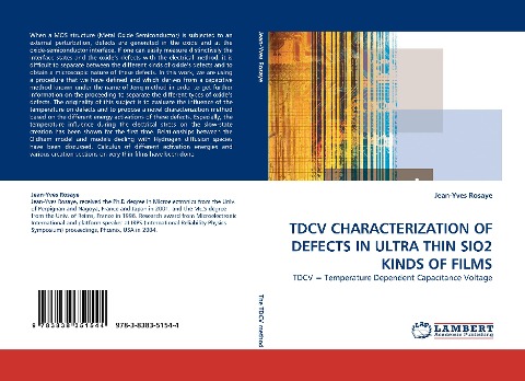 TDCV CHARACTERIZATION OF DEFECTS IN ULTRA THIN SIO2 KINDS OF FILMS: TDCV = Temperature Dependent Capacitance Voltage