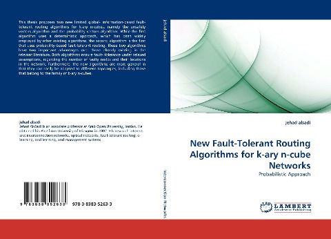New Fault-Tolerant Routing Algorithms for k-ary n-cube Networks: Probabilistic Approach