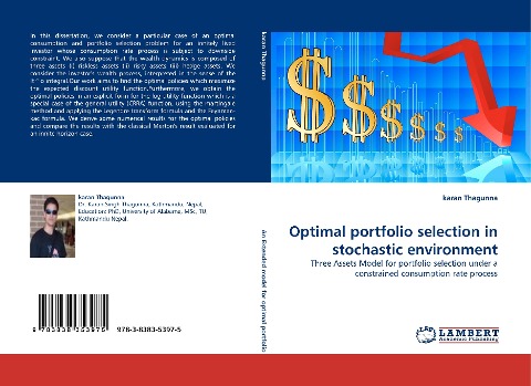 Optimal portfolio selection in stochastic environment: Three Assets Model for portfolio selection under a constrained consumption rate process