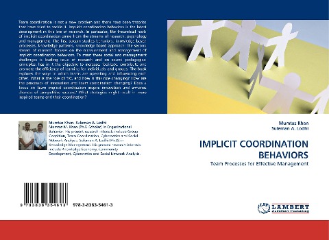IMPLICIT COORDINATION BEHAVIORS: Team Processes for Effective Management