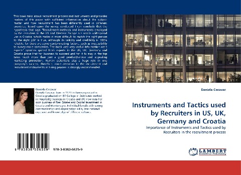 Instruments and Tactics used by Recruiters in US, UK, Germany and Croatia: Importance of Instruments and Tactics used by Recruiters in the recruitment process