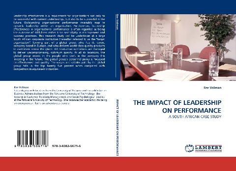 THE IMPACT OF LEADERSHIP ON PERFORMANCE: A SOUTH AFRICAN CASE STUDY