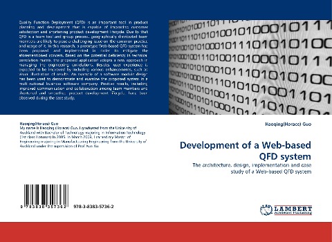 Development of a Web-based QFD system: The architecture, design, implementation and case study of a Web-based QFD system