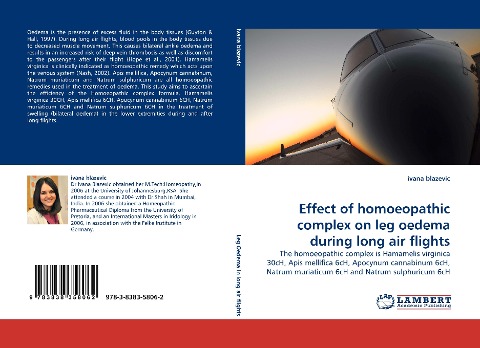 Effect of homoeopathic complex on leg oedema during long air flights: The homoeopathic complex is Hamamelis virginica 30cH, Apis mellifica 6cH, Apocynum cannabinum 6cH, Natrum muriaticum 6cH and Natrum sulphuricum 6cH