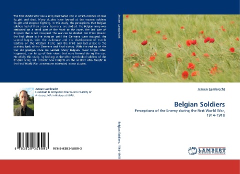 Belgian Soldiers: Perceptions of the Enemy during the First World War, 1914-1918