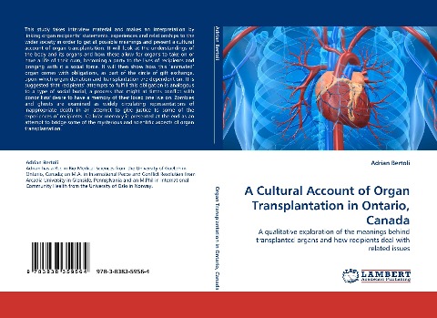 A Cultural Account of Organ Transplantation in Ontario, Canada: A qualitative exploration of the meanings behind transplanted organs and how recipients deal with related issues