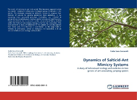 Dynamics of Salticid-Ant Mimicry Systems: A study of behavioural ecology and evolution in two genera of ant-associating jumping spiders