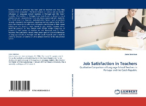 Job Satisfaction in Teachers: Qualitative Comparison of Language School Teachers in Portugal and the Czech Republic