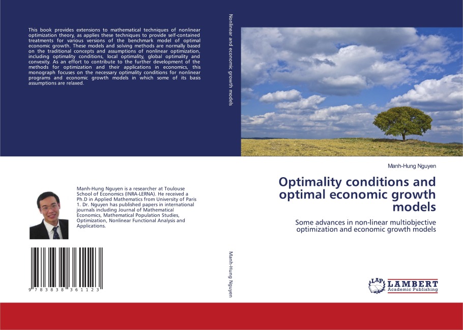 Optimality conditions and optimal economic growth models: Some advances in non-linear multiobjective optimization and economic growth models