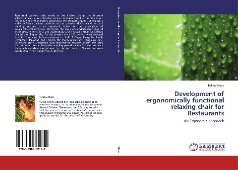 Development of ergonomically functional relaxing chair for Restaurants: An Ergonomic approach