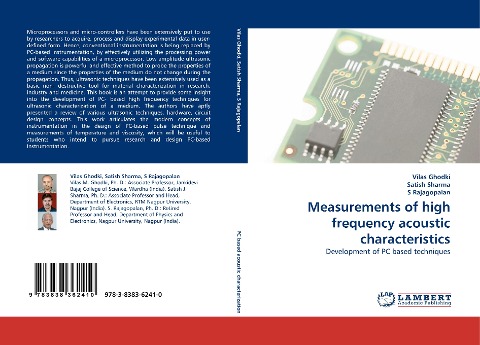 Measurements of high frequency acoustic characteristics: Development of PC based techniques