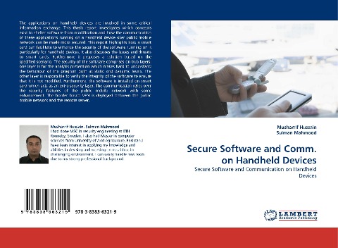 Secure Software and Comm. on Handheld Devices: Secure Software and Communication on Handheld Devices