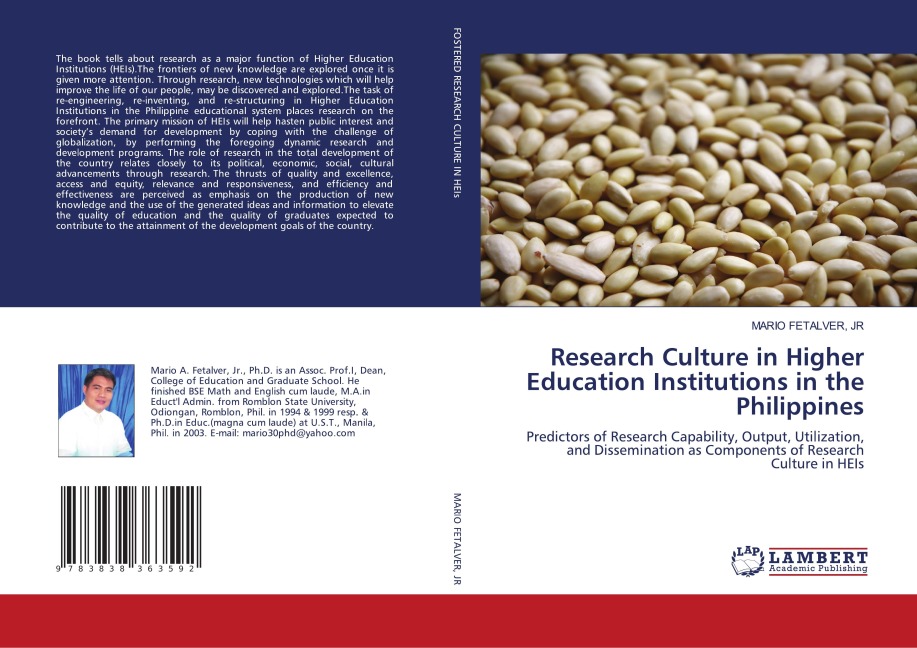 Research Culture in Higher Education Institutions in the Philippines: Predictors of Research Capability, Output, Utilization, and Dissemination as Components of Research Culture in HEIs