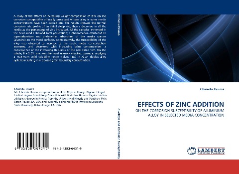 EFFECTS OF ZINC ADDITION: ON THE CORROSION SUSCEPTIBILITY OF ALUMINIUM ALLOY IN SELECTED MEDIA CONCENTRATION