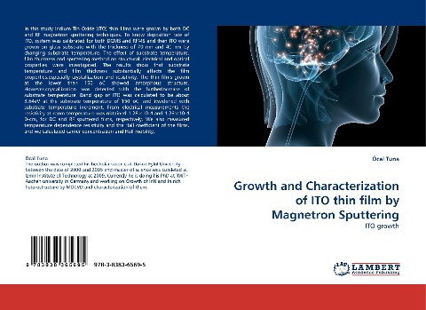 Growth and Characterization of ITO thin film by Magnetron Sputtering: ITO growth