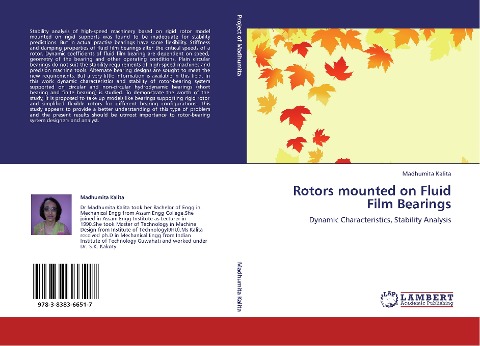 Rotors mounted on Fluid Film Bearings: Dynamic Characteristics, Stability Analysis