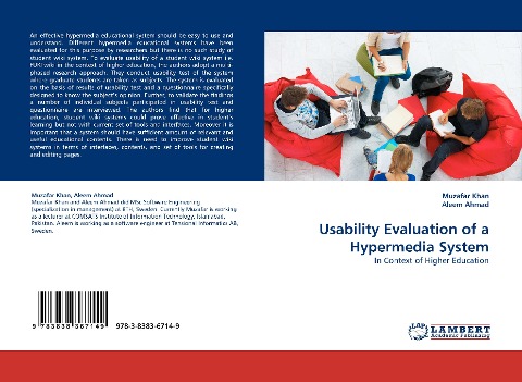 Usability Evaluation of a Hypermedia System: In Context of Higher Education