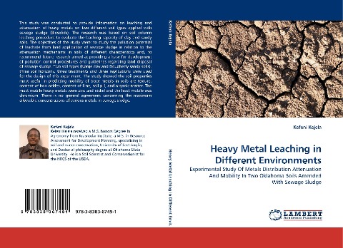 Heavy Metal Leaching in Different Environments: Experimental Study Of Metals Distribution Attenuation And Mobility In Two Oklahoma Soils Amended With Sewage Sludge