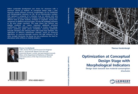Optimization at Conceptual Design Stage with Morphological Indicators: Design tools towards low material consumption structures