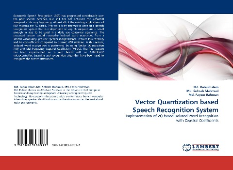 Vector Quantization based Speech Recognition System: Implementation of VQ based Isolated Word Recognition with Cepstral Coefficients