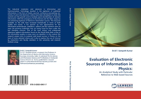 Evaluation of Electronic Sources of Information in Physics:: An Analytical Study with Particular Reference to Web based Sources
