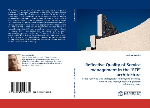 Reflective Quality of Service management in the RTP architecture: Using Petri nets and architectural reflection to evaluate, monitor and manage real-time planned software systems