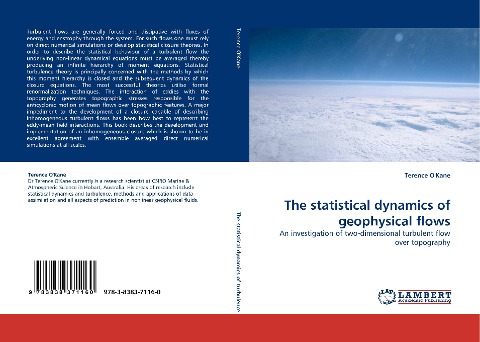 The statistical dynamics of geophysical flows: An investigation of two-dimensional turbulent flow over topography