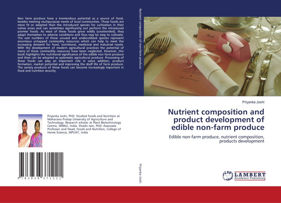 Nutrient composition and product development of edible non-farm produce: Edible non-farm produce, nutrient composition, products development