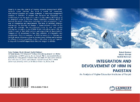 INTEGRATION AND DEVOLVEMENT OF HRM IN PAKISTAN: An Analysis of Higher Education Institutes of Punjab