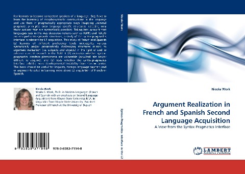 Argument Realization in French and Spanish Second Language Acquisition: A View from the Syntax-Pragmatics Interface