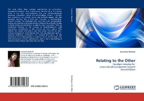 Relating to the Other: Paradigm interplay for  cross-cultural management research Second Edition