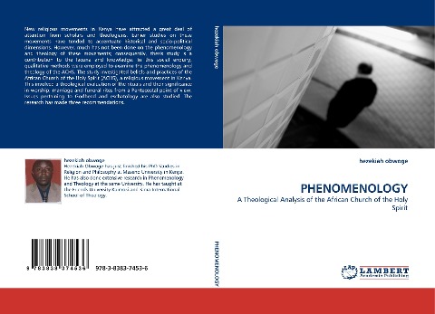 PHENOMENOLOGY: A Theological Analysis of the African Church of the Holy Spirit