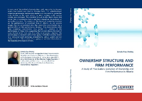 OWNERSHIP STRUCTURE AND FIRM PERFORMANCE: A Study of Privatisation, Evolution of Ownership and Firm Performance in Albania