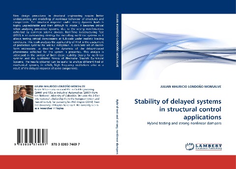 Stability of delayed systems in structural control applications: Hybrid testing and strong nonlinear dampers