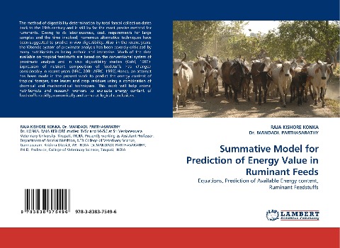 Summative Model for Prediction of Energy Value in Ruminant Feeds: Equations, Prediction of Available Energy content, Ruminant Feedstuffs