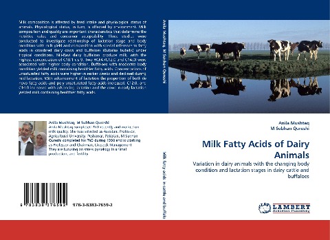 Milk Fatty Acids of Dairy Animals: Variation in dairy animals with the changing body condition and lactation stages in dairy cattle and buffaloes