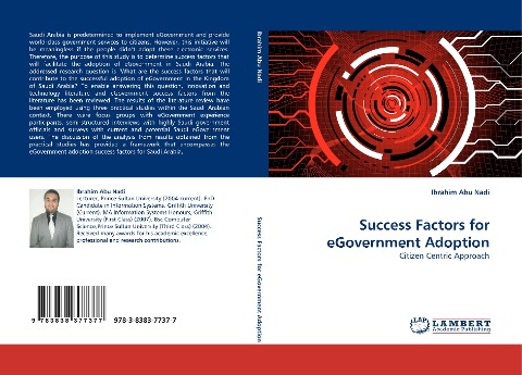 Success Factors for eGovernment Adoption: Citizen Centric Approach