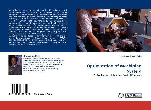 Optimization of Machining System: By Application of Adaptive Control Principles