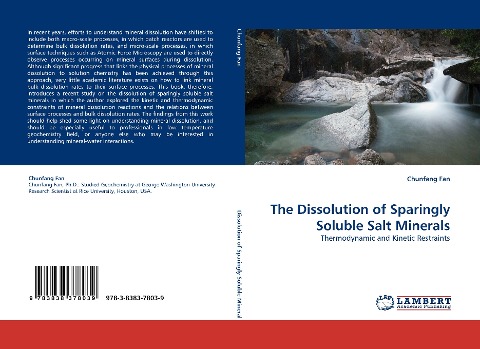 The Dissolution of Sparingly Soluble Salt Minerals: Thermodynamic and Kinetic Restraints
