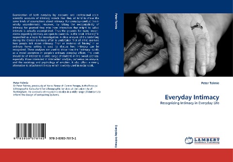 Everyday Intimacy: Recognizing Intimacy in Everyday Life