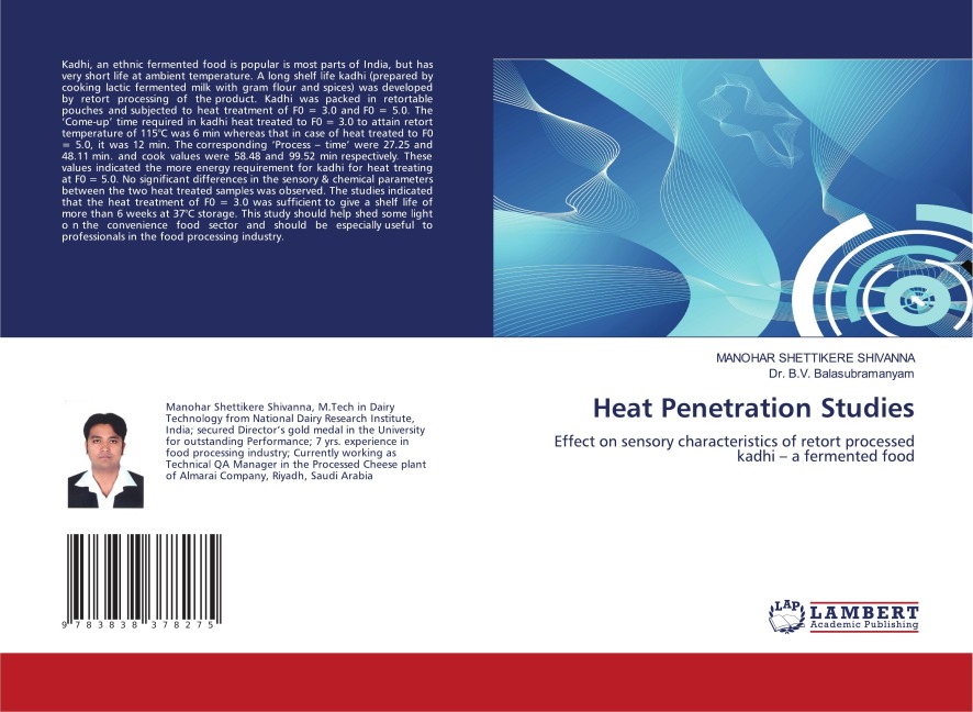 Heat Penetration Studies: Effect on sensory characteristics of retort processed kadhi - a fermented food