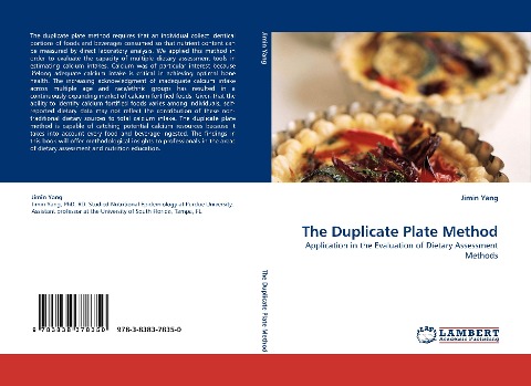 The Duplicate Plate Method: Application in the Evaluation of Dietary Assessment Methods