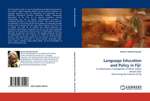 Language Education and Policy in Fiji:: A Culturometric Investigation of Ethnic Values Volume One Discovering the Cultures of Fiji