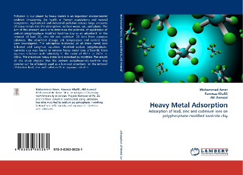 Heavy Metal Adsorption: Adsorption of lead, zinc and cadmium ions on polyphosphate-modified kaolinite clay