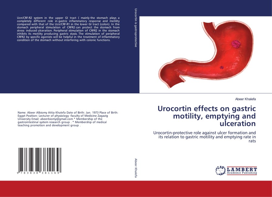 Urocortin effects on gastric motility, emptying and ulceration: Urocortin-protective role against ulcer formation and its relation to gastric motility and emptying rate in rats