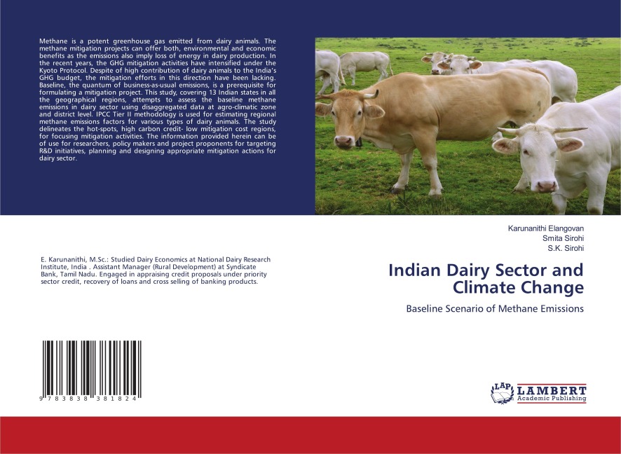 Indian Dairy Sector and Climate Change: Baseline Scenario of Methane Emissions