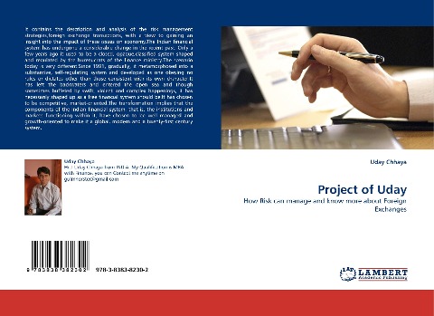 Project of Uday: How Risk can manage and know more about Foreign Exchanges